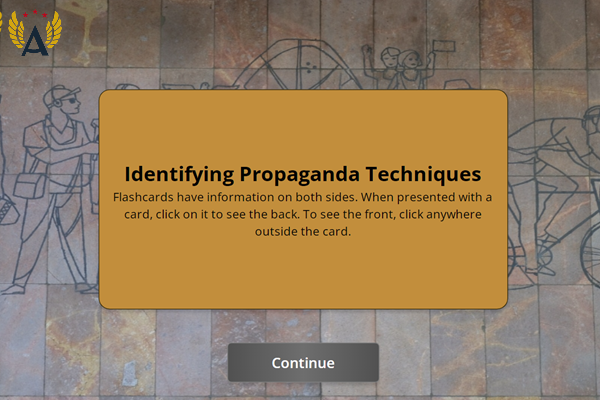 Click Image to Launch Interactive Presentation on Identifying Propaganda Techniques
