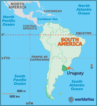 Uruguay Map