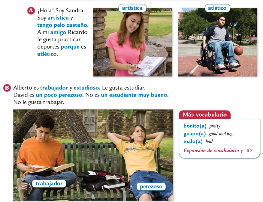 Young people are studying and playing.