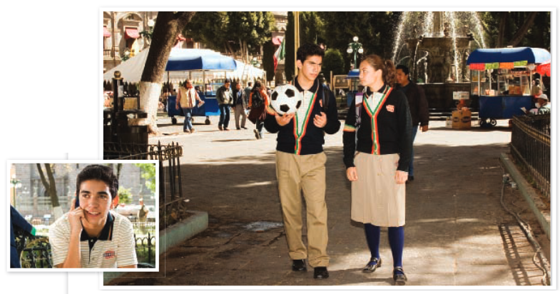 Students talking