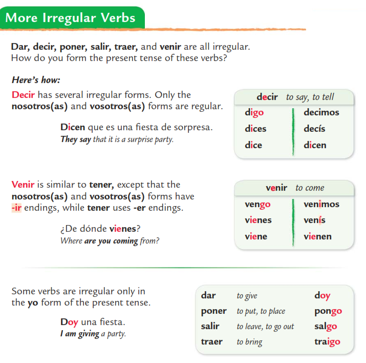 Spanish words Image